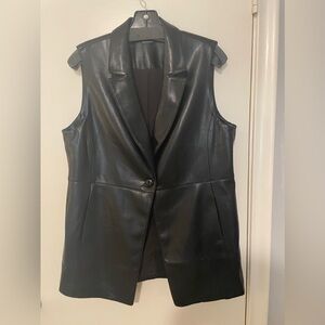 Chico’s faux leather vest